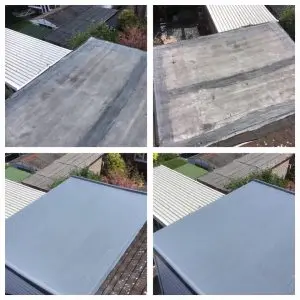 GRP Fibre Glass Flat Roof to a Garage